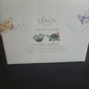 Lenox Butterfly Meadow Turtle Salt/Pepper Shaker Hammersley English Bone China
